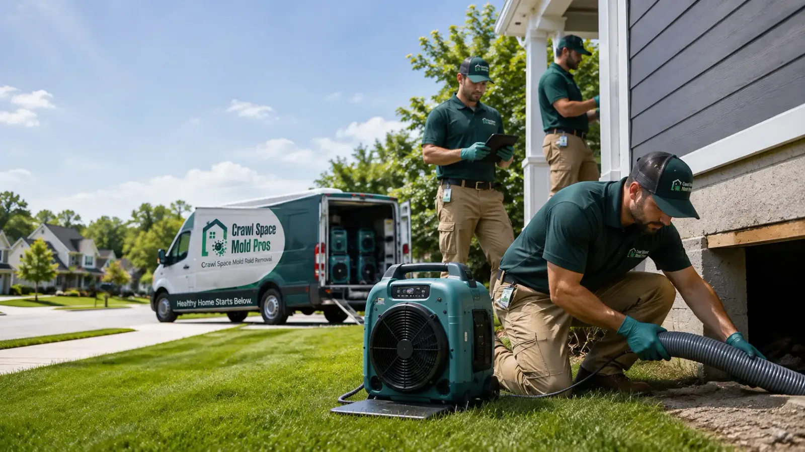 Crawl Space Mold Removal in Foster City, MI